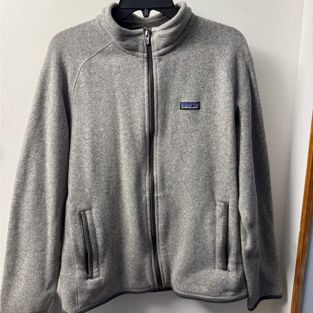Patagonia Gray Zip-Up Fleece Jacket